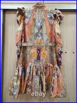 Final Sale! BNWT 81% Off Auth ZIM Cosmic Swirl Floral Mini Dress US$1950