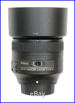Give Away Deal Sale Nikon G Af-s Nikkor 85mm f/1.8G Lens 2201 Hood & Pouch