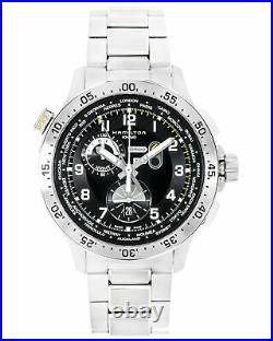 Hamilton Khaki World Timer Chronograph Quartz Men's Watch H76714135! SALE