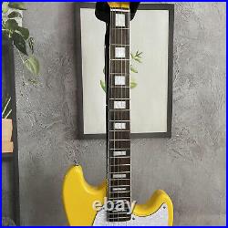Hot Sale Yellow Mustang Electric Guitar Ebony Fretboard Special Pickup 6 String