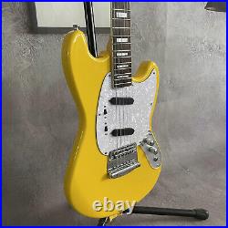 Hot Sale Yellow Mustang Electric Guitar Ebony Fretboard Special Pickup 6 String