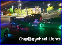 Jhb-lighting 15.5 4PCS MultiColor Pro Chasing Bluetooth Truck LED Wheel Lights