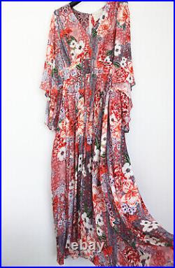 Johnny Was Scarlet Floral Midi Dress, 2Pcs, S to XL, Promotion Sale