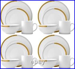 Liquidation Sale. Wedgwood Vera Wang Castillon 16 Pc. Dinner Set. NIB