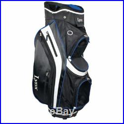 Lynx Black Cat 9.5 Deluxed Cart Bag Black/Blue Brand New Boxed 60% Off Sale