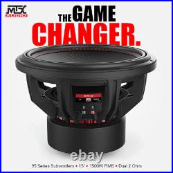 MTX 95 SERIES 9515-22 15 INCH SUBWOOFER 1500W RMS Dual 2 FREE SHIPPING SALE