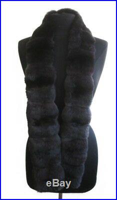 Men's Brand New Genuine Chinchilla Fur Scarf SALE