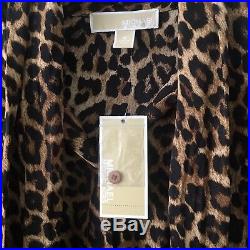 Michael Kors Leopard Print Blouse BRAND NEW w tags SALE! (Orig. $145)