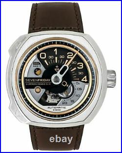 NEW Men's SevenFriday Stainless Automatic Watch V2/01 MSRP $1150 SALE! NIB