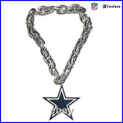 NFL Dallas Cowboys 3D Fan Chain Necklace Foam Magnet -Silver Chain-Pre-Sale