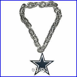 NFL Dallas Cowboys 3D Fan Chain Necklace Foam Magnet -Silver Chain-Pre-Sale