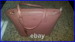 NOT FOR SALE Karla Pastel Pink Smooth Leather Tote Seton Dr. WKRU5670 NWT $299