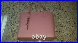 NOT FOR SALE Karla Pastel Pink Smooth Leather Tote Seton Dr. WKRU5670 NWT $299