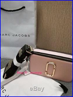 NWT Marc Jacobs Snapshot Small Camera Bag Crossbody pink silver sales