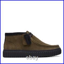 New? Express? Sale Clarks Mens Boots Torhill Hi Dark Olive