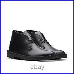 New? Express? Sale Clarks Mens Desert Boot Black Polished