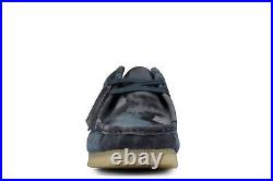 New? Express? Sale Clarks Mens Wallabee 26160205 Blue Camo