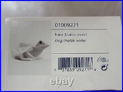 New Lladro Matte White Frog Brand New In Box #9271 Cute Sale$
