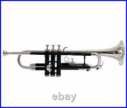 New Rocking Sale Black Nickel Plated Bb- Flat-trumpet Free Hard Case +mouthpiece