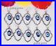 New Sale 100 Pairs Evil Eye Designer Silver Plated Oval Shape Earring Jewelry