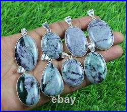 New Sale 100 Pieces Natural Kammererite Gemstone Silver Plated Pendant Jewelry