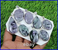 New Sale 100 Pieces Natural Kammererite Gemstone Silver Plated Pendant Jewelry