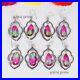 New Sale 50 Pairs Multi Tourmaline Glass Silver Plated Designer Earring Jewelry
