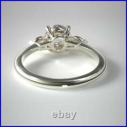 New Year Sale 0.70 Ct Real Diamond Anniversary Ring Fine 14K White Gold 7 8 6 5
