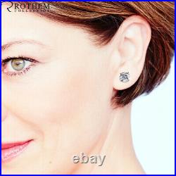 New Year Sale 1.96 Carat Diamond Stud Earrings Rose Gold 14K E VS2 35351975