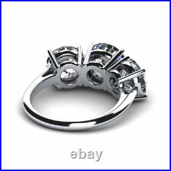 New Year Sale 2.70 Ct Real Diamond Women Engagement Ring Set 14K White Gold 7 8