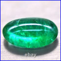 New Year Sale Natural Top Rich Green Oval cabochon Emerald 3.70 Cts Stone zambia