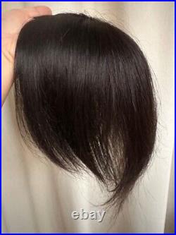 ONLY 1 SALE! WYSIWYG 4x5 new silk top 100% human hair hairpiece topper bang 8