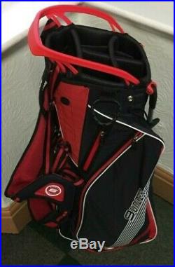 OUUL 9 Under Stand Bag Super-Lite Red/Black/White Brand New 60% Off Sale