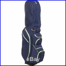 OUUL Ribbed Cart Bag 15 way Divider Top in Navy Blue Brand New 65% Off Sale