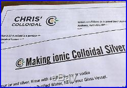 On Sale! Colloidal Silver Generator w. 9999 Silver. Everything You Need