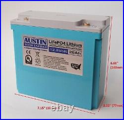 PRESIDENTS DAY SALES LiFePO4 12.8-Volt 20Ah Lithium Iron Phosphate Battery
