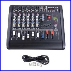 PRE-SALES 6 Channel Powered Mixer Power Mixing Amplifier WithUSB Slot Amp 16DSP