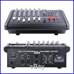PRE-SALES 6 Channel Powered Mixer Power Mixing Amplifier WithUSB Slot Amp 16DSP