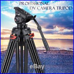 PRE-SALES 71 Pro Camera Tripod for DV DSLR Video Stand Fluid Pan Head With Bag