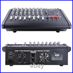 PRE-SALES 8 Channel Powered Mixer Power Mixing Amplifier WithUSB Slot Amp 16DSP