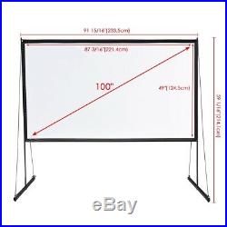 PRE-SALE 100 Portable Detachable Projector Screen with Stand Movie Projection