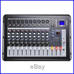 PRE-SALE 10 Channel Pro DJ Power Mixer USB System Amplifier Amp 16DSP LCD Record