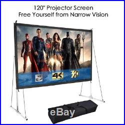 PRE-SALE 120 Portable Fast Folding Projector Screen 169 HD with Stand for Indoor