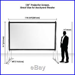 PRE-SALE 120 Portable Fast Folding Projector Screen 169 HD with Stand for Indoor