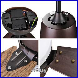 PRE-SALE 52 Ceiling Fan with 3 Colors LED Light Remote Control Cooling Breeze