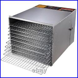 PRE-SALE Food Dehydrator 10 Tray Stainless Steel 55L Fruit Meat Jerky Dryer
