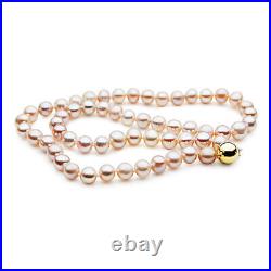 Pacific Pearls 7mm Pink Freshwater Pearl Necklace 30% Off Sale Valentines Gifts
