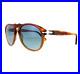 Persol 0649 1025S3 Resina e Sale Brown / Blue Gradient Polarized Sunglasses NWT
