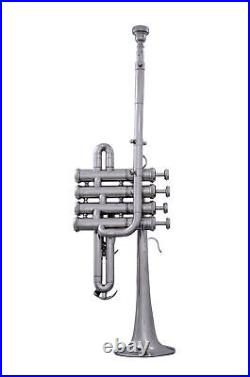 Piccolo Trumpet SALE NEW SILVER Bb/A FLAT PICCOLO TRUMPET FREE CASE+M/P