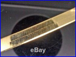 Real 10k Yellow Gold 18 Inch 7 mm Herringbone Necklace Chain Men/Women, SALE! N
